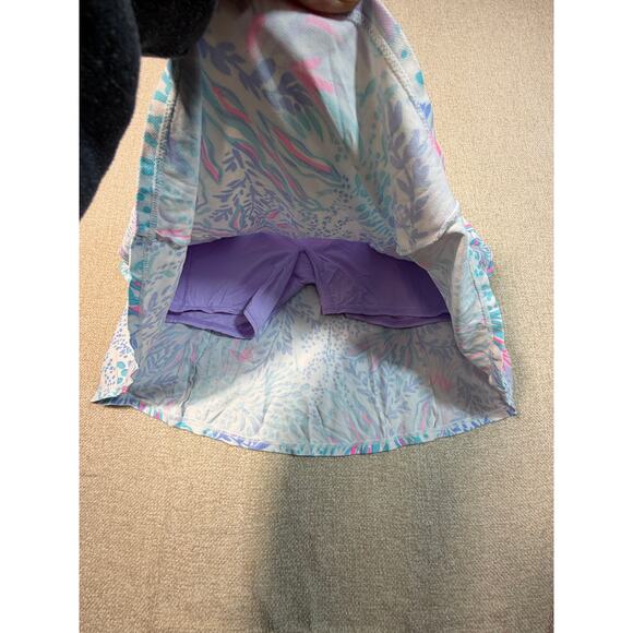 Luxletic Lilly Pulitzer Women Small Pink Blue Meryl Skort Golf Resort Activewear - Picture 7 of 9